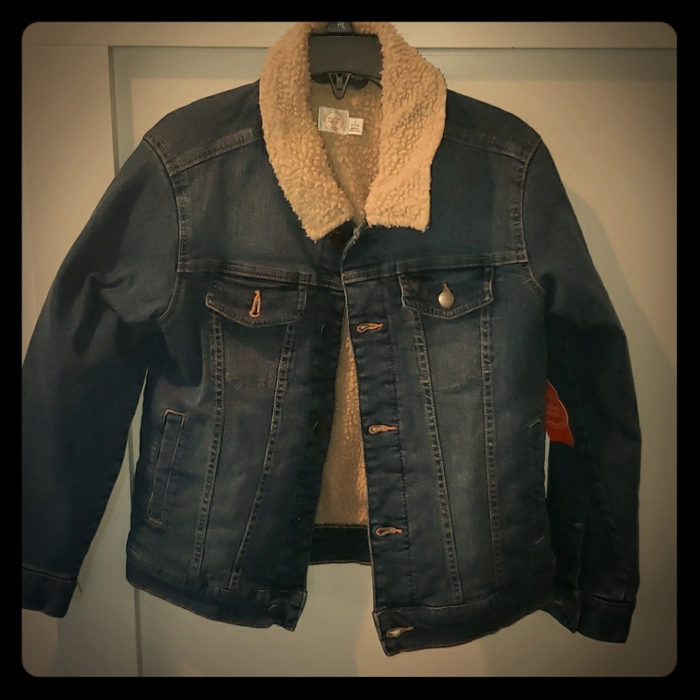 Kids Jean Plush Jacket